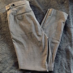 H&M Grey Check Pattered Trousers
